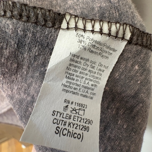 Easel Oversized Boxy Tee | Gray | Size S | NWT - Picture 6 of 7